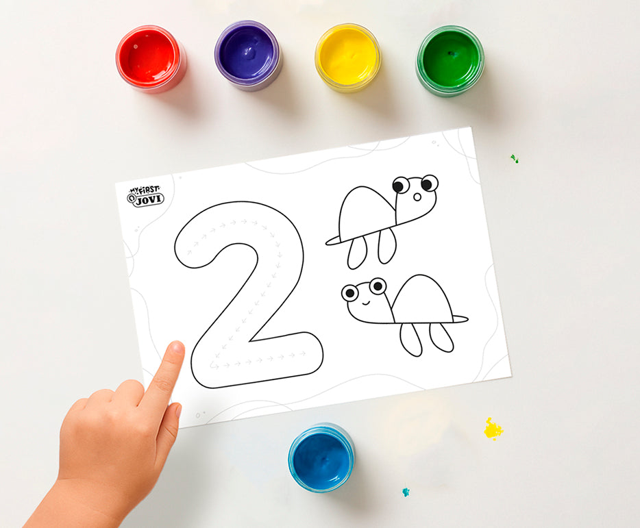 JOVI My First Finger Paint Set First Numbers – 11 pcs
