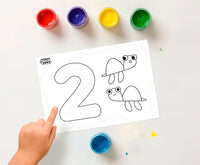 JOVI My First Finger Paint Set First Numbers – 11 pcs