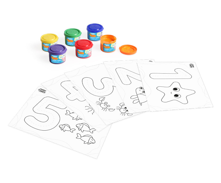 JOVI My First Finger Paint Set First Numbers – 11 pcs