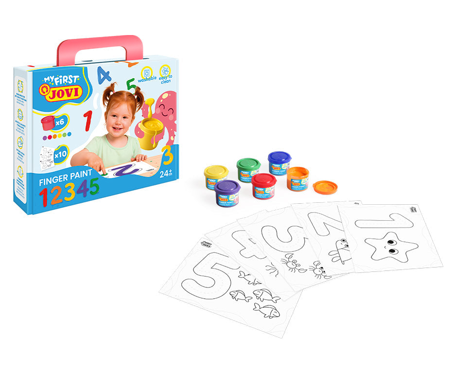 JOVI My First Finger Paint Set First Numbers – 11 pcs