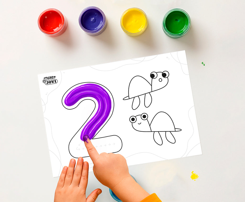 JOVI My First Finger Paint Set First Numbers – 11 pcs