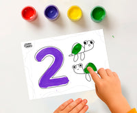 JOVI My First Finger Paint Set First Numbers – 11 pcs