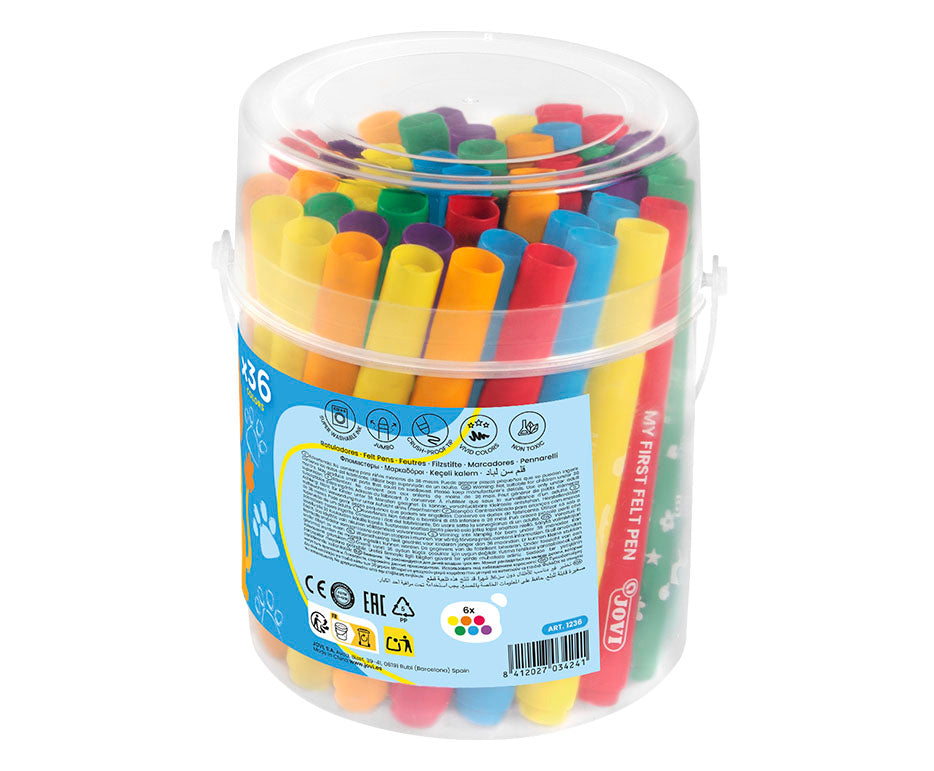 JOVI My First Jumbo Markers 36 pcs – 6 Colors