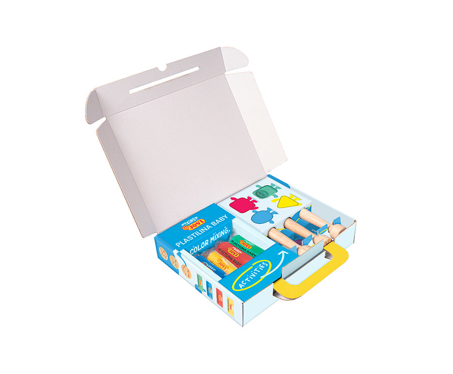 JOVI My First Soft Natural Modeling Clay Set Emotions 4 x 38 g + 3 Stamps