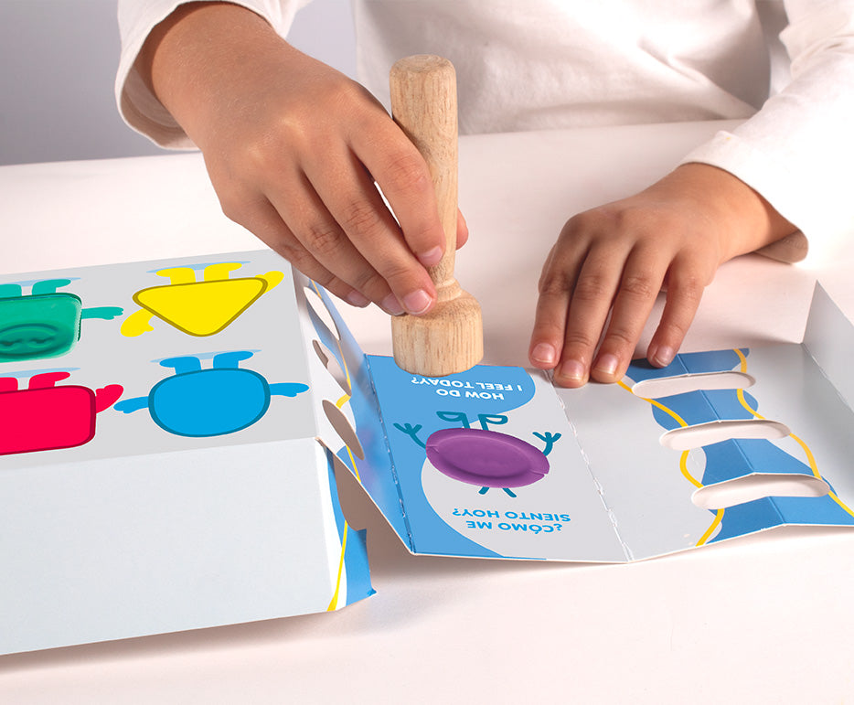 JOVI My First Soft Natural Modeling Clay Set Emotions 4 x 38 g + 3 Stamps