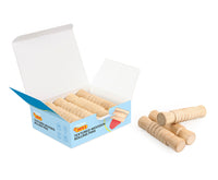 JOVI My First Wooden Rolling Pins - 9 pcs, 3 Patterns