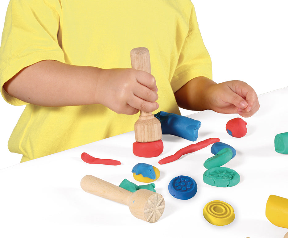 JOVI My First Wooden Stamps - 12 pcs, 3 Designs