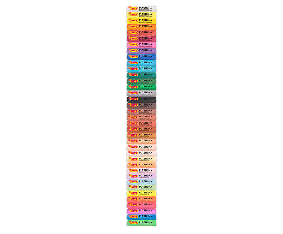 JOVI Natural Modeling Clay, 37 x 15 g Rollers