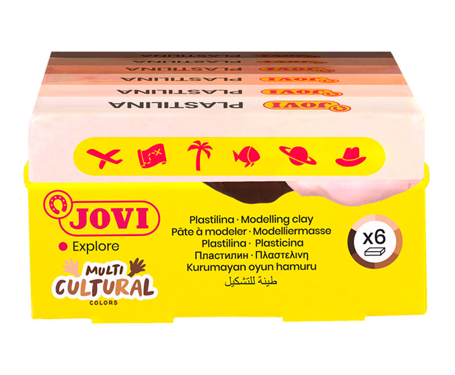 JOVI Natural Modeling Clay Skin Tones 6 x 50 g