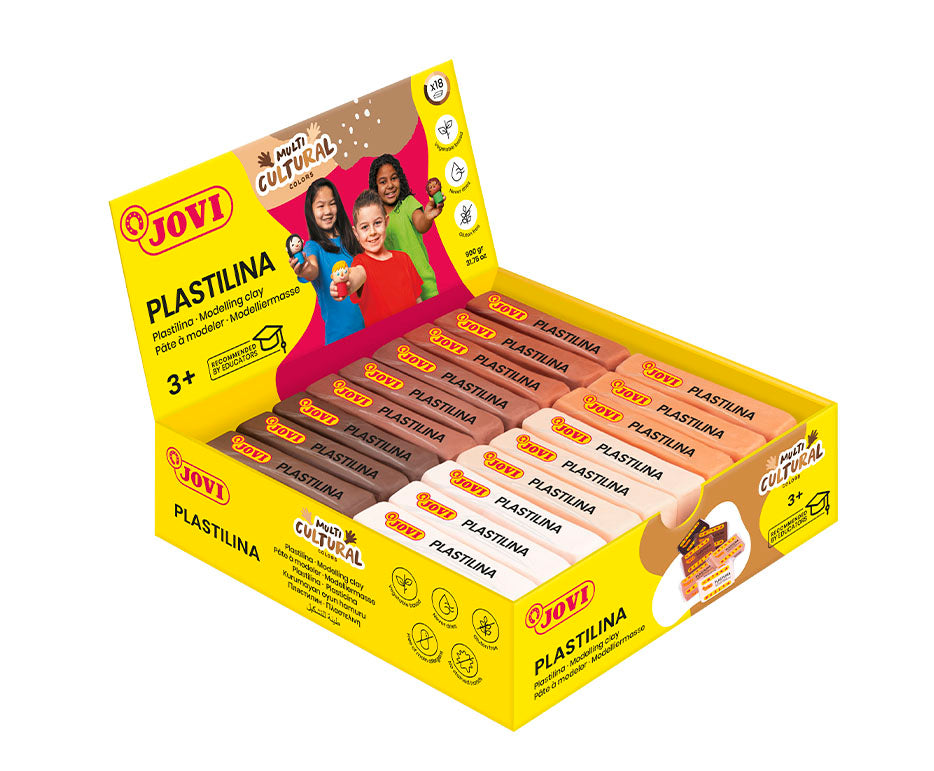 JOVI Natural Modelling Clay Skin Tones 18 x 50 g