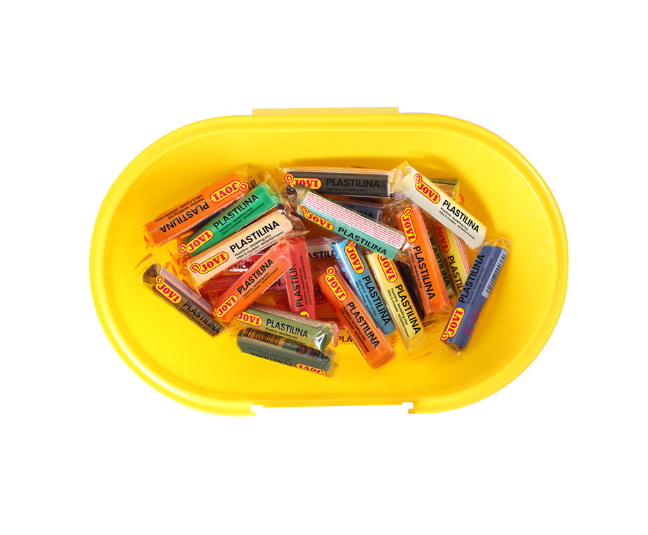 JOVI Play&Fun Natural Modeling Clay in a Case, Christmas Adventure