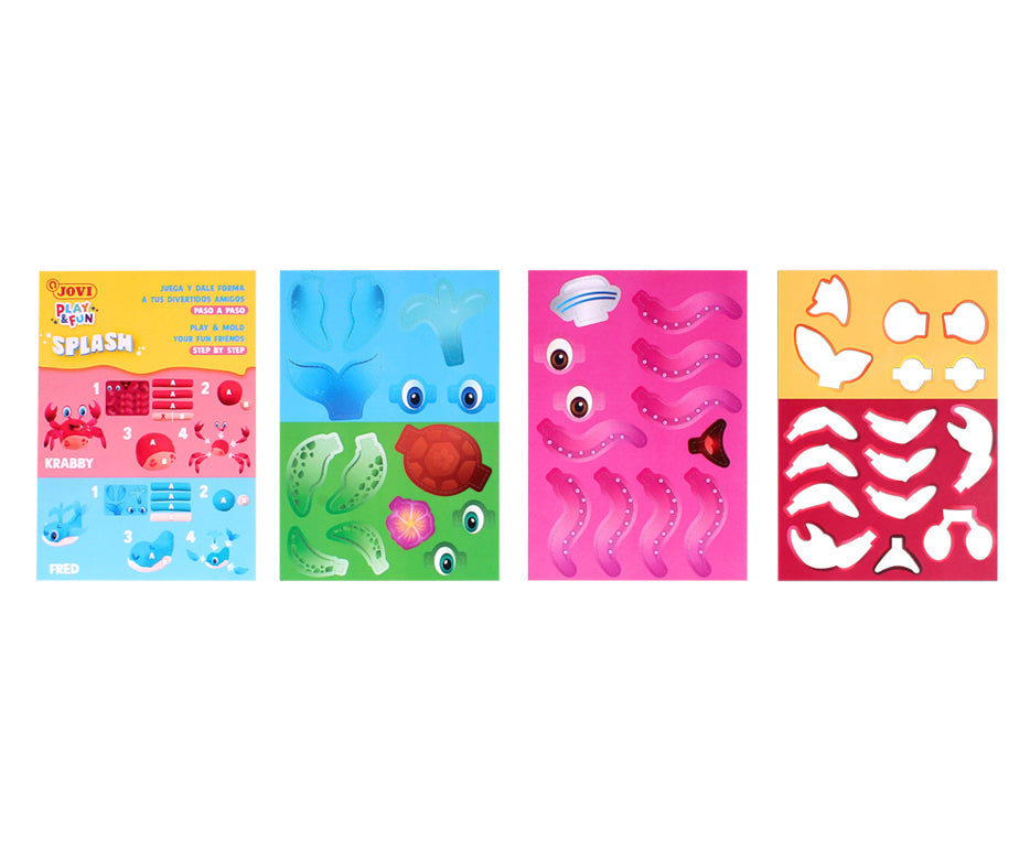 JOVI Play&Fun Splash Modeling Clay Set, 360 g, in Case
