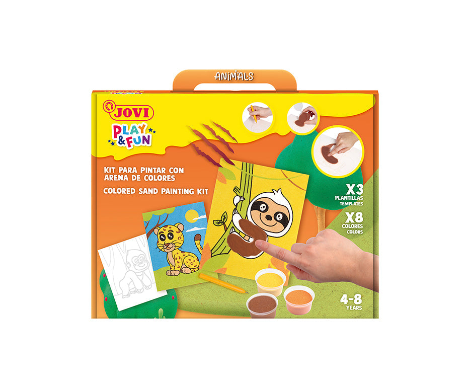 JOVI Play&Fun Animals Sand Painting Creative Set – 12 pcs