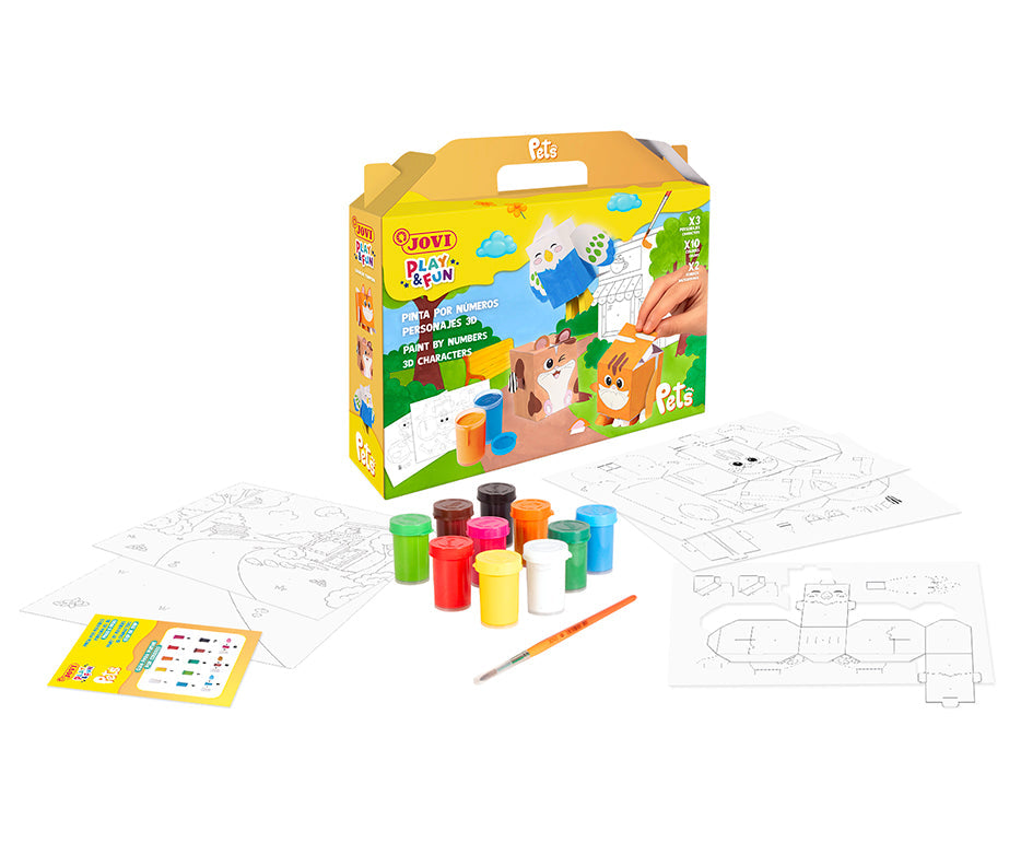 JOVI Play & Fun Gouache Tempera Painting Set - 17 pcs