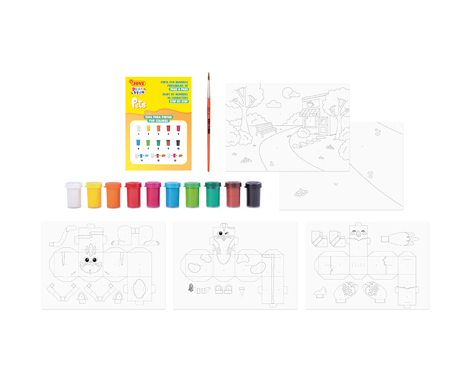 JOVI Play & Fun Gouache Tempera Painting Set - 17 pcs