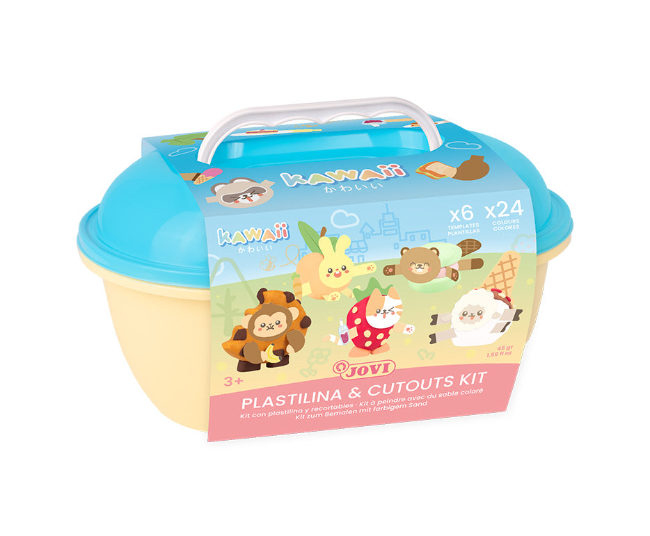 JOVI Play&Fun Kawaii Modeling Clay Set in Carrying Case