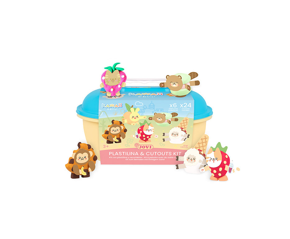 JOVI Play&Fun Kawaii Modeling Clay Set in Carrying Case