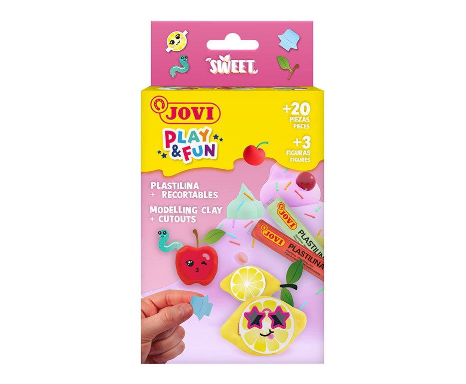 JOVI Play&Fun Mini Natural Modeling Clay Set 0,2 kg - choose variant