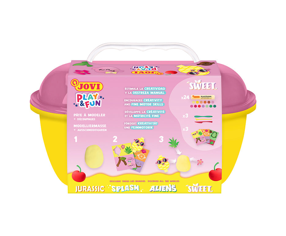 JOVI Play&Fun Natural Modelling Clay Case Sweet – 50 pcs