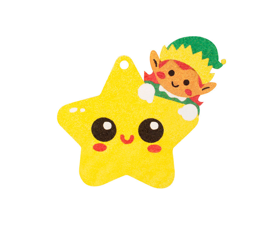 JOVI Play&Fun Sand Painting Set Christmas Ornaments - 12 pcs