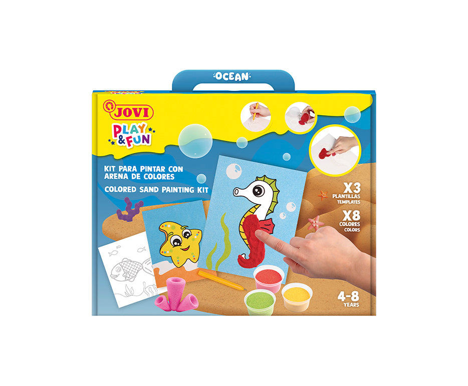 JOVI Play&Fun Sand Painting Set Ocean - 12 pcs