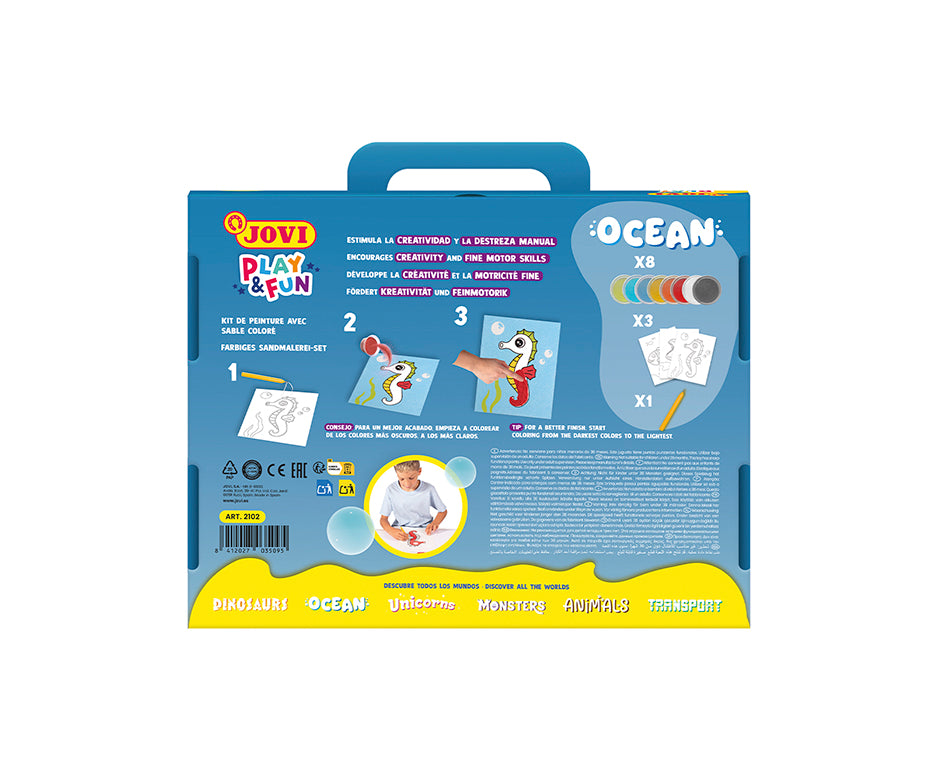 JOVI Play&Fun Sand Painting Set Ocean - 12 pcs