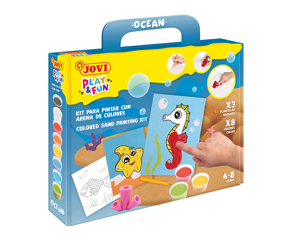 JOVI Play&Fun Sand Painting Set Ocean - 12 pcs