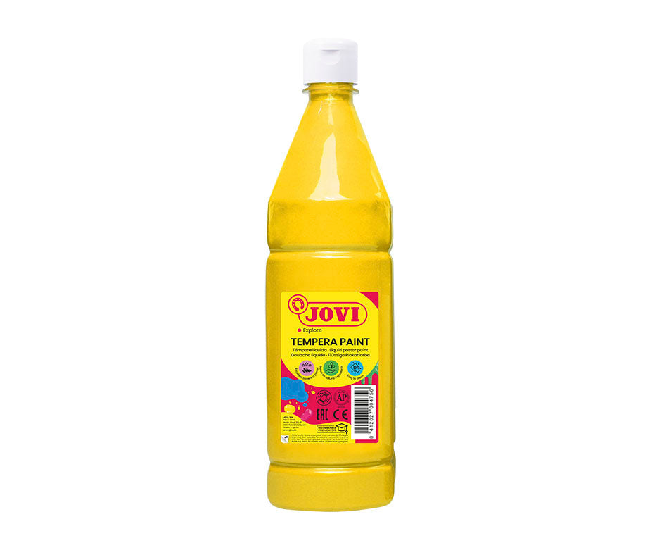 JOVI Premium Tempera Paint 1000 ml, Yellow