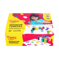 JOVI Premium Tempera Paint Set 12 x 15 ml with Brush