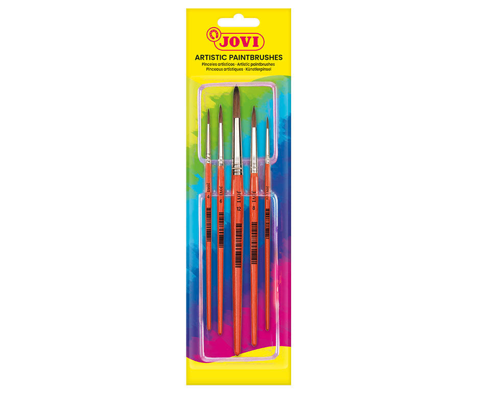 JOVI Round Paint Brush Set - 5 pcs