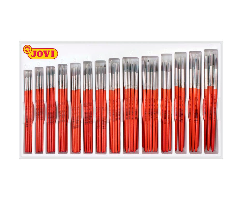 JOVI Round School Brushes Set - 144 pcs