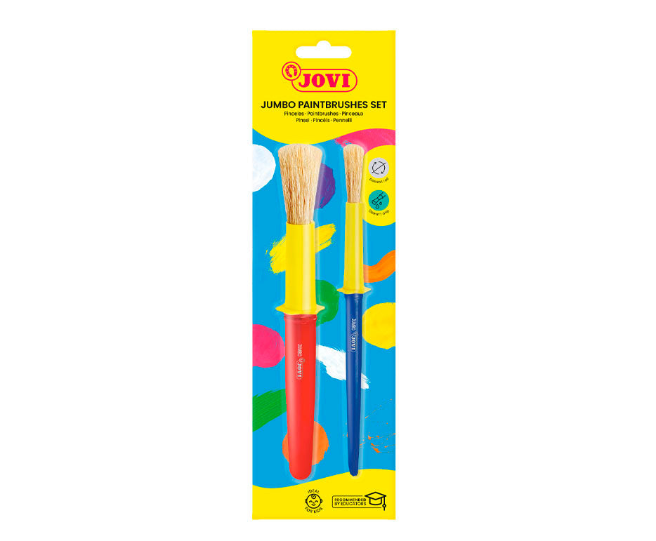 JOVI Round School Brushes Set of 2