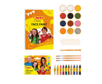 JOVI School Face Paint Set with Accessories - 12 x 8 ml