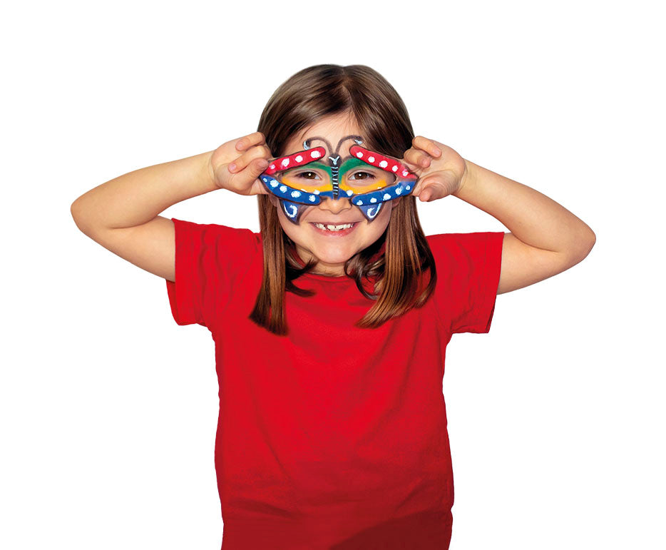 JOVI School Face Paint Set with Accessories - 12 x 8 ml