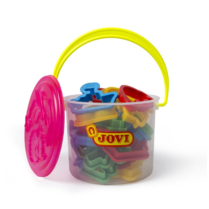 JOVI Set of 24 Cookie Cutters in a Plastic Bucket — image 1