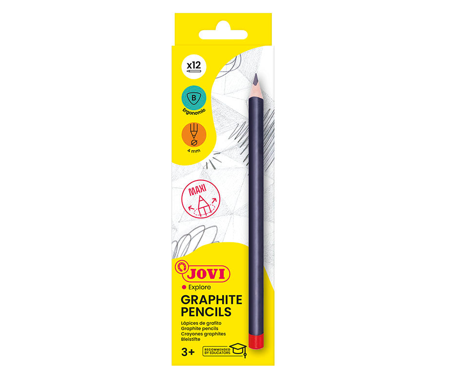 JOVI Triangular Graphite Pencils B - Set of 12