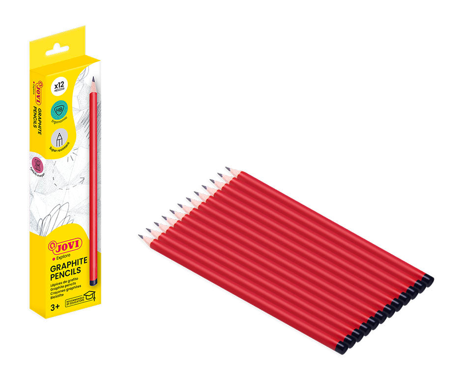 JOVI Triangular Graphite Pencils HB, Set of 12