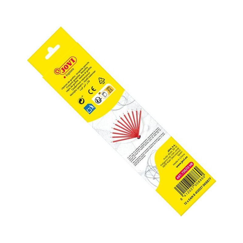 JOVI Triangular Graphite Pencils HB, Set of 12