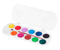 JOVI Watercolor Paint Set 30 mm - 12 pcs with Brush