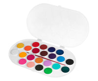 JOVI Watercolor Paint Set 30 mm, 22 pcs with Brush