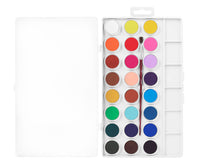 JOVI Watercolors, Set of 24, with Brush (22 mm Diameter)