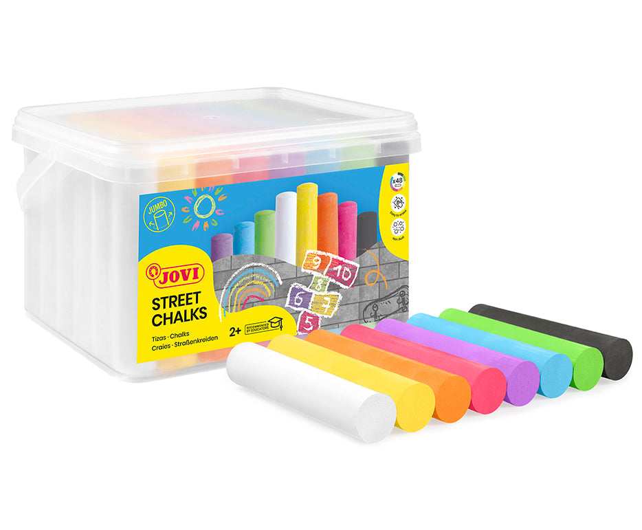 Jumbo sidewalk chalk JOVI - 48 pcs