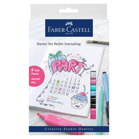 Калиграфски химикалки Faber-Castell Pitt / комплект за начинаещи с тетрадка — изображение 1