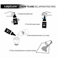 KAMENSKAYA Delamination Ink Set 'Iceland' 8x30 ml - image 3