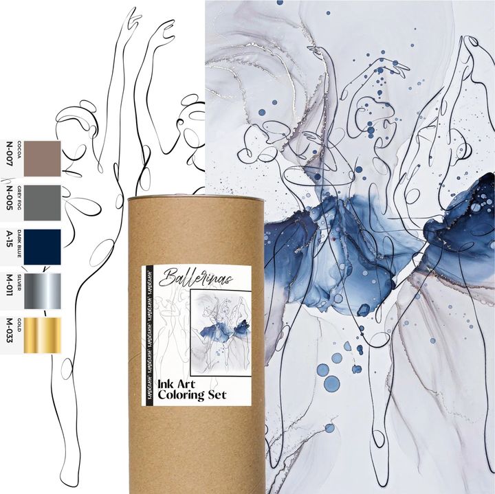 Kamenskaya Ink Set 'Ballerinas'