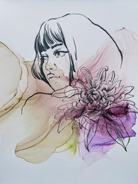 Kamenskaya Ink Set 'Girls and Flowers'
