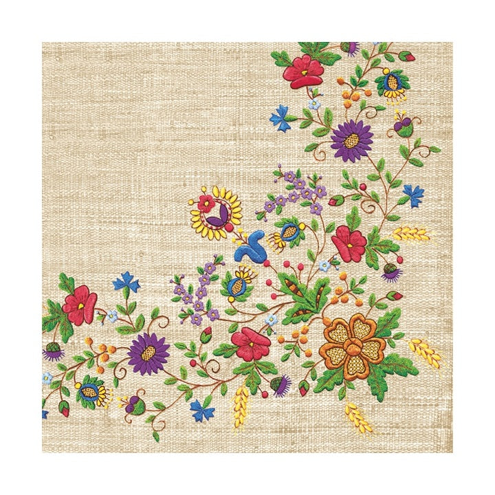 Kashubian Folk 5 Eco Decoupage Napkin, 1 pc
