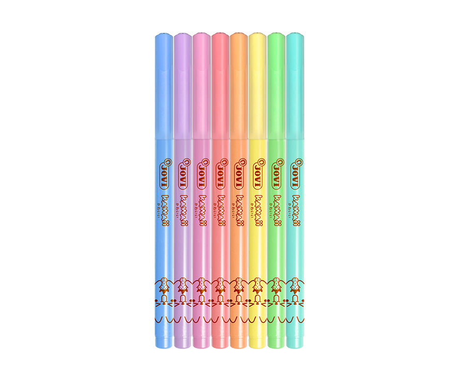 Kids' markers JOVI Kawaii / set of 8 pcs - 3 mm