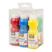 Kids' Tempera Paint Set Creall Spongy 6 x 70 ml