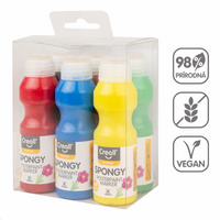 Kids' Tempera Paint Set Creall Spongy 6 x 70 ml